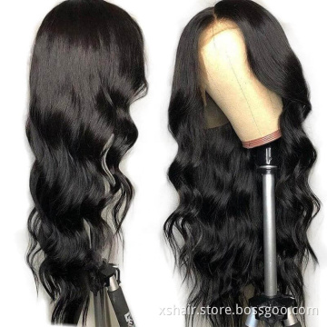 Wholesale Brazilian Virgin Wave Swiss Lace Front Wigs 613 Blonde 180 Density 100% Human Hair Wigs for Black Women